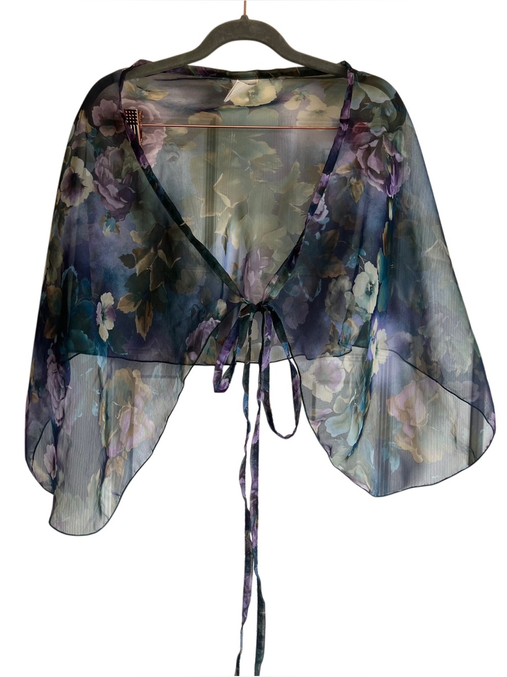 Whimsy Boho Vintage Sheer Shaw